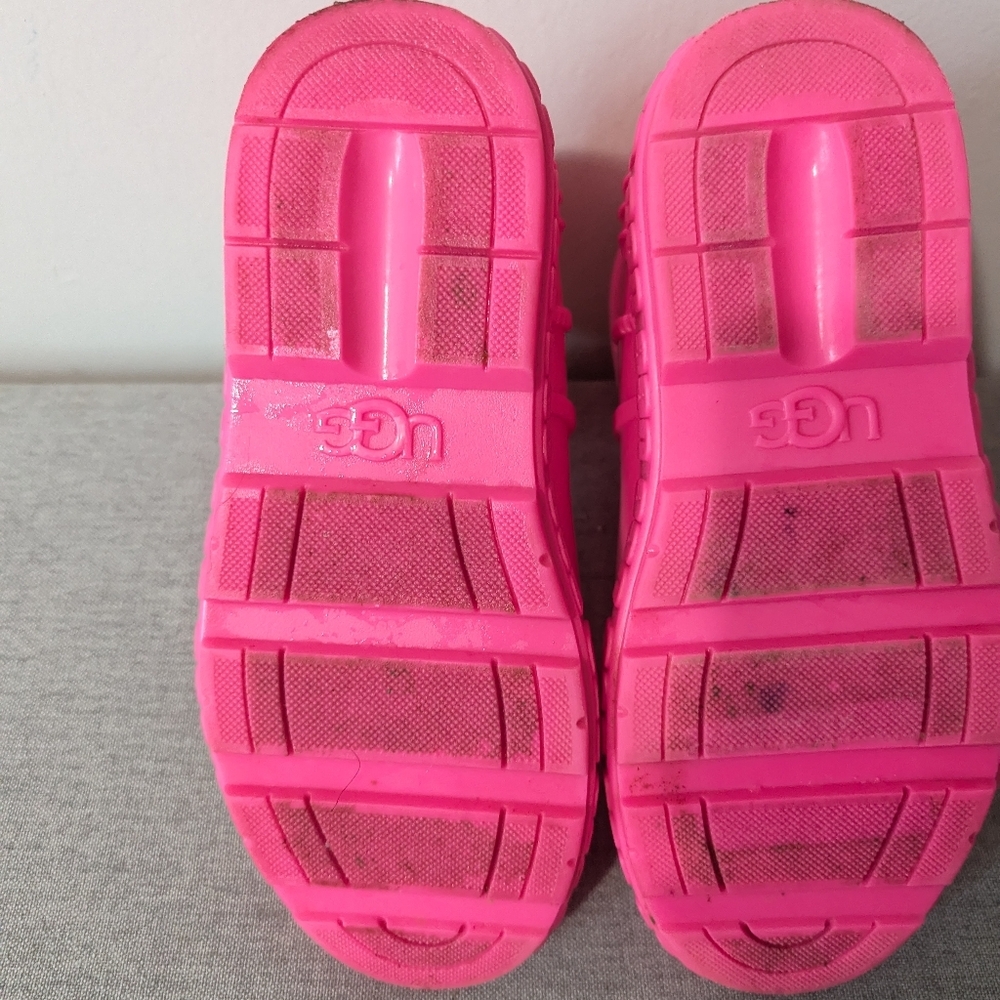 UGG Drizlita Rainboots Toddler Girl Pink Size 3 - Picture 14 of 15